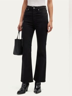 CASEY HIGH - RISE ANKLE FLARE Rag & Bone Black 30